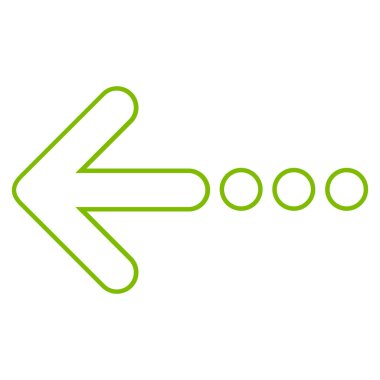 Sol kontur vektör simge göndermek