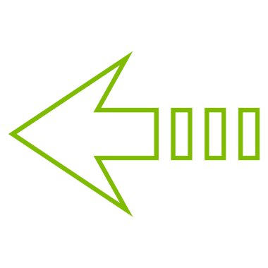 Sol anahat vektör simge göndermek