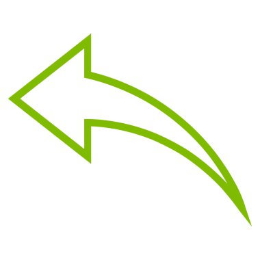 Anahat vektör simgesi geri al