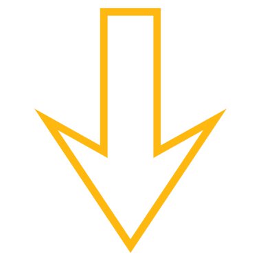 Anahat vektör simgesi aşağı ok