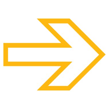 Ok sağ kontur vektör simgesi