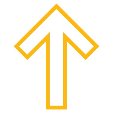 Anahat vektör simge yukarı ok