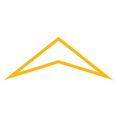 Kontur vektör simge yukarı ok ucu