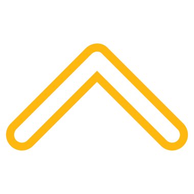 Kontur vektör simge yukarı ok ucu