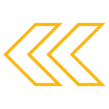 Shift sol kontur vektör simgesi