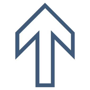 Kontur vektör simge yukarı ok