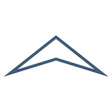 İnce çizgi vektör simge yukarı ok ucu