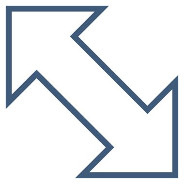 Exchange çapraz vuruş vektör simgesi