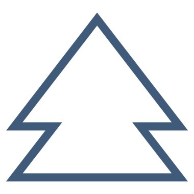 Yön yukarı anahat vektör simgesi