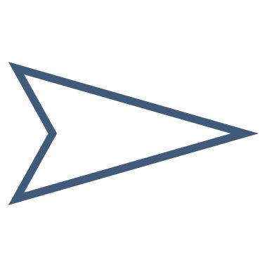 İşaretçiyi sağ kontur vektör simgesi