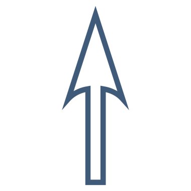 İnce çizgi vektör simge yukarı ok keskin