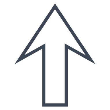 Anahat vektör simge yukarı ok