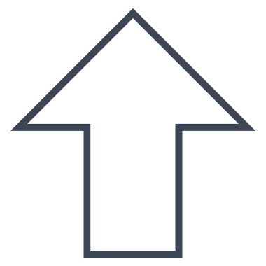 Anahat vektör simge yukarı ok