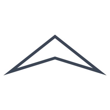 Kontur vektör simge yukarı ok ucu