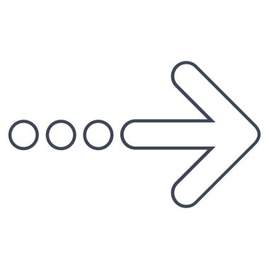 Doğru anahat vektör simge göndermek