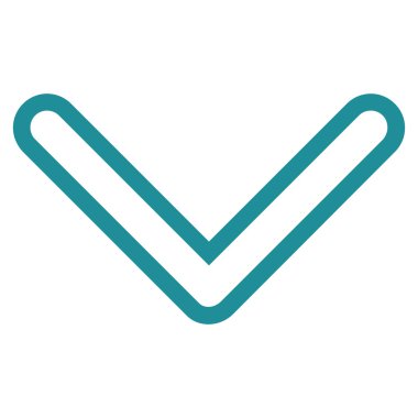 Anahat vektör simgesi aşağı ok ucu