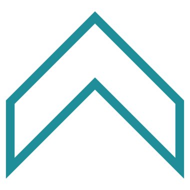 Anahat vektör simge yukarı ok ucu