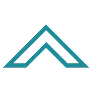 Kontur vektör simge yukarı ok ucu