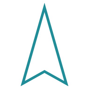 İşaretçi kadar ince çizgi vektör simgesi