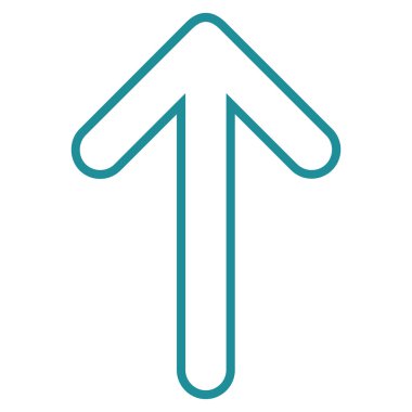 Anahat vektör simge yukarı yönlü ok