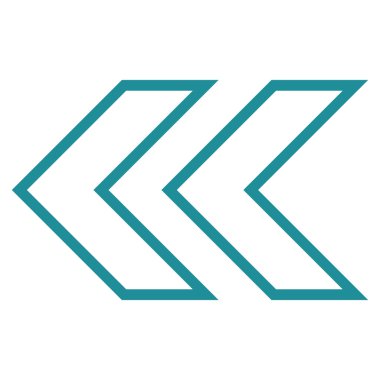 Shift sol kontur vektör simgesi