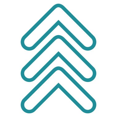 İnce çizgi vektör simge kadar üçlü işaretçi