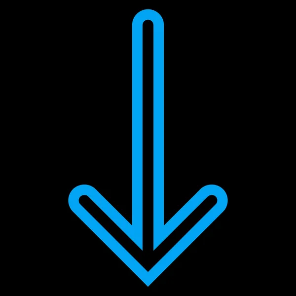 Pil ner Stroke vektor Icon — Stock vektor