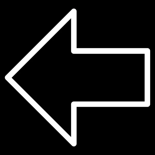 Arrow Left Thin Line Vector Icon — Stock Vector