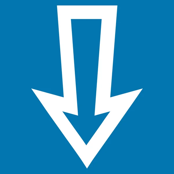 Nyíl lefelé szerkezeti Vector Icon — Stock Vector