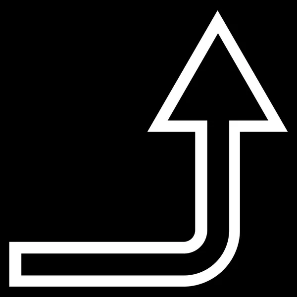 Subir línea delgada Vector icono — Vector de stock