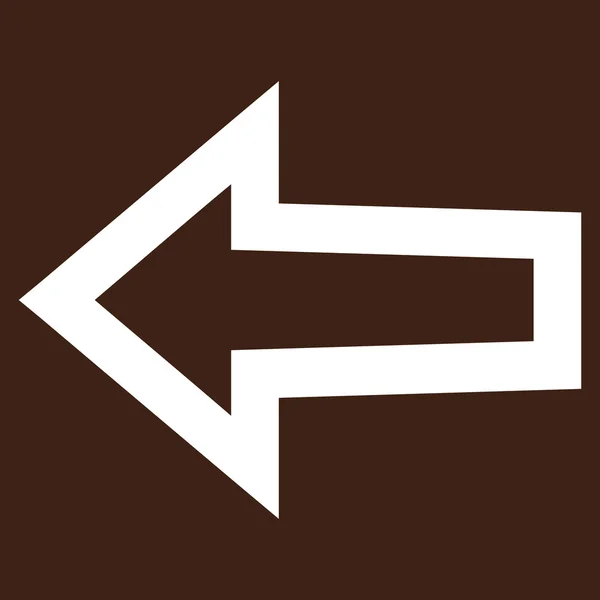 Pil vänster Stroke vektor ikonen — Stock vektor