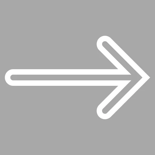 Icona vettoriale con tratto destro freccia — Vettoriale Stock