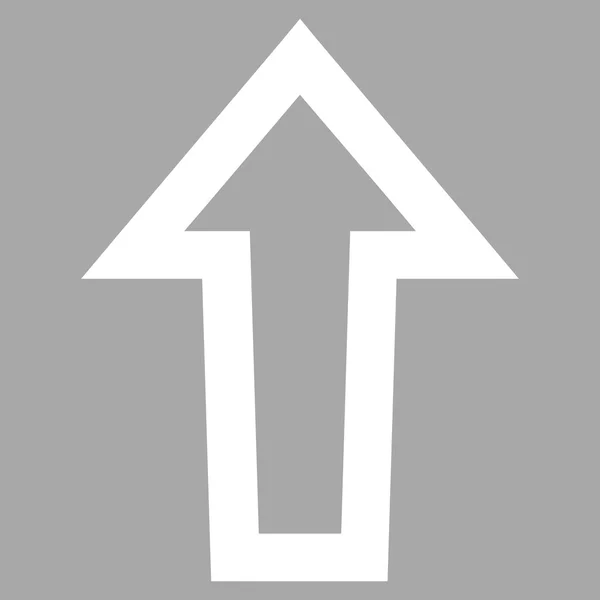 Flecha arriba línea delgada Vector icono — Vector de stock