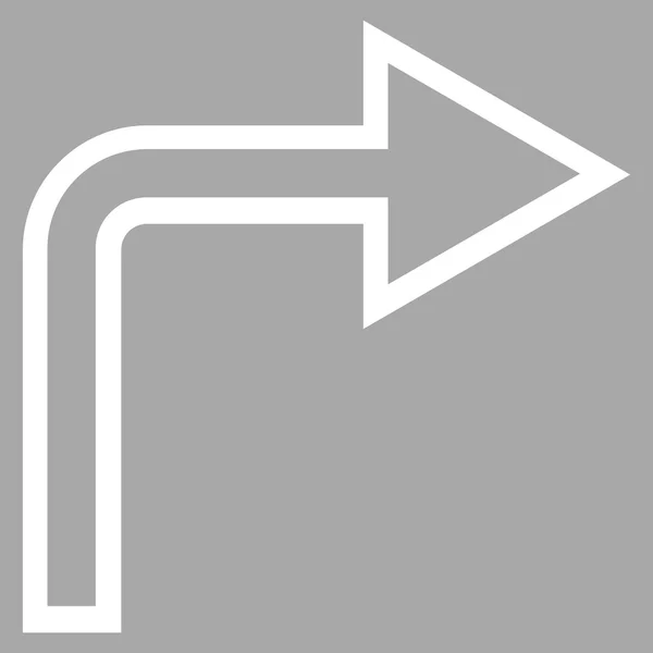 Gira a destra Icona vettoriale — Vettoriale Stock
