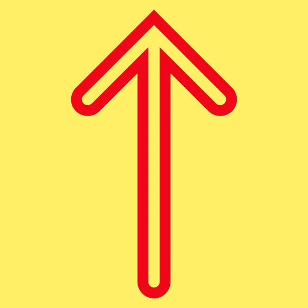 Icono de vector de contorno de flecha hacia arriba — Archivo Imágenes Vectoriales