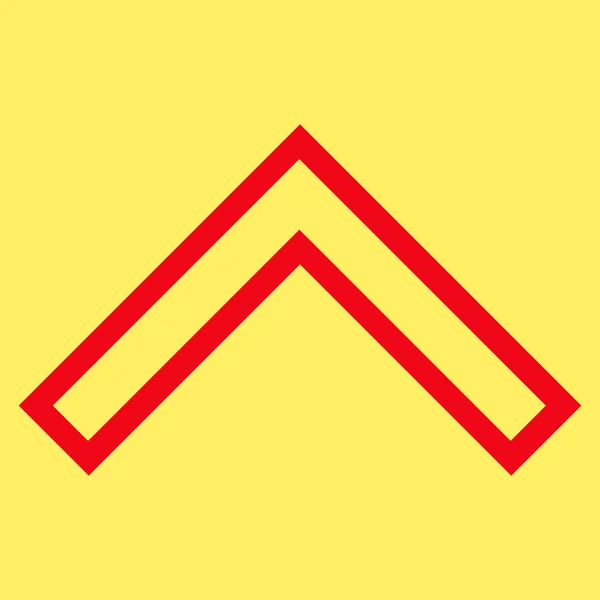Arrowhead Up Thin Line Vector Icon — Stock Vector
