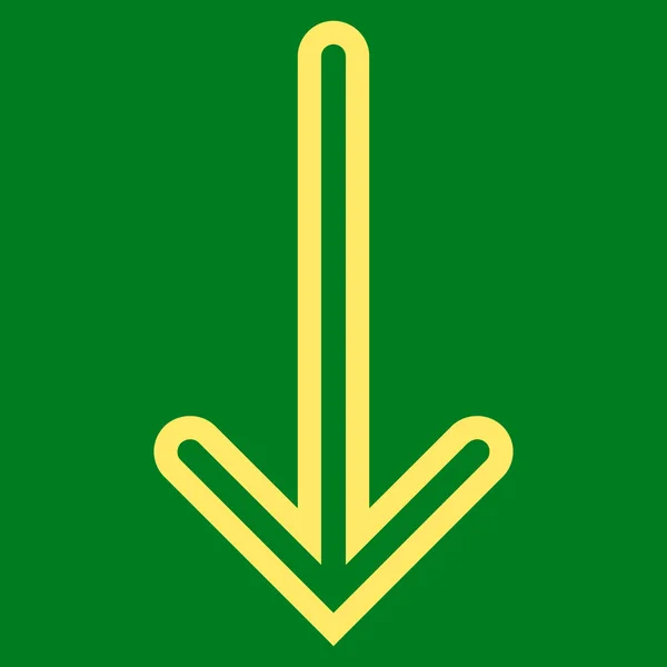 Pil ner Stroke vektor Icon — Stock vektor