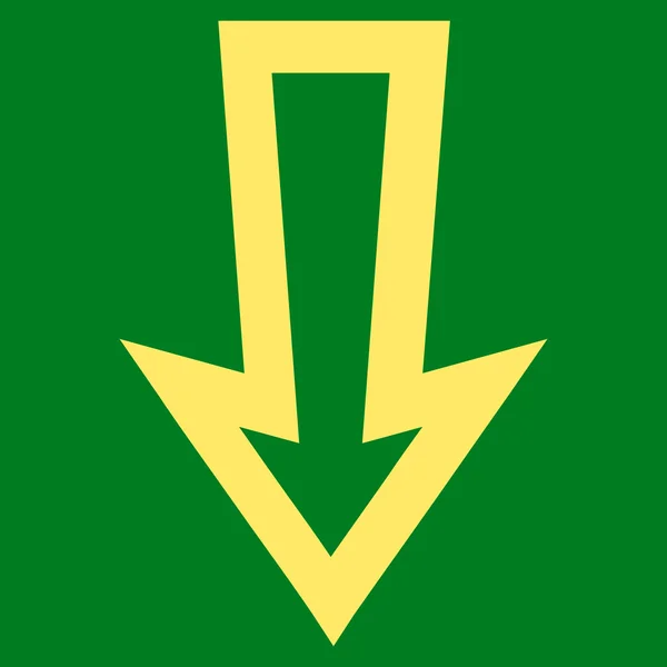 Arrow Down Stroke Vector Icon — Stock Vector