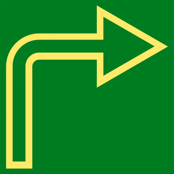 Gira a destra Icona vettoriale — Vettoriale Stock