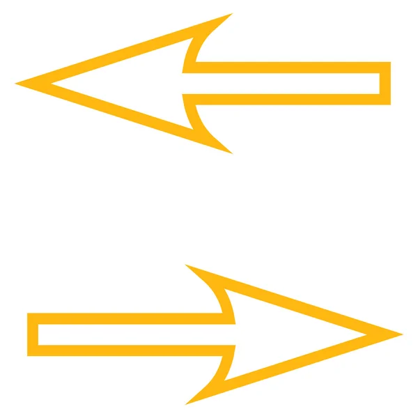 Échanger des flèches horizontal AVC vectoriel Icône — Image vectorielle