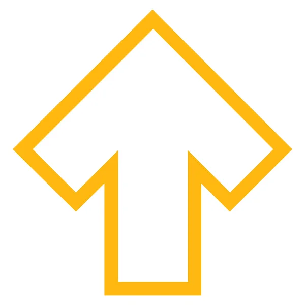 Icono de vector de contorno de flecha hacia arriba — Vector de stock