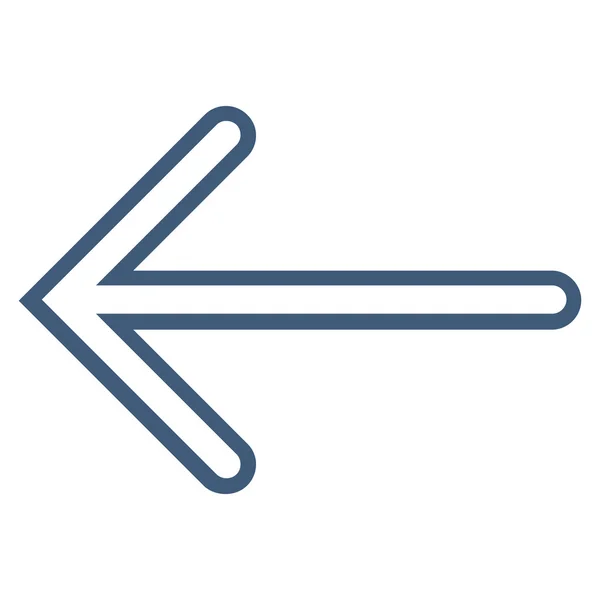 Arrow Left Contour Vector Icon — Stock Vector