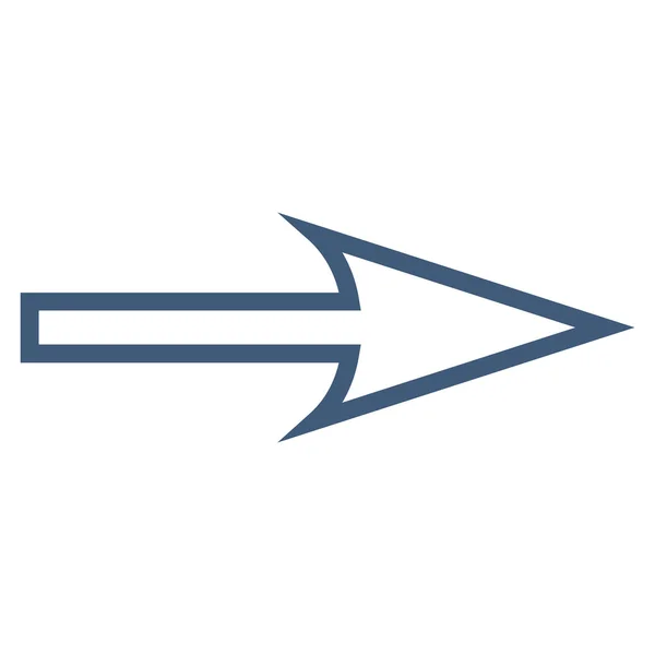 Icône vectorielle droite Sharp Flèche — Image vectorielle