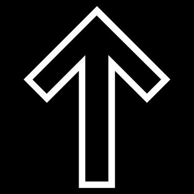 Anahat vektör simge yukarı ok