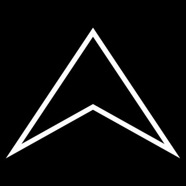 Anahat vektör simge yukarı ok ucu