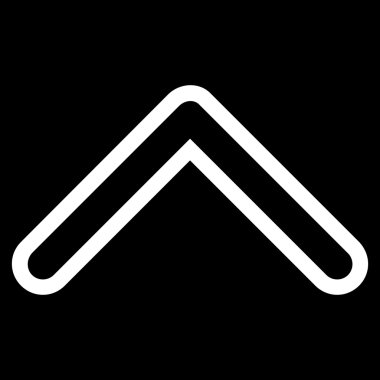 Kontur vektör simge yukarı ok ucu