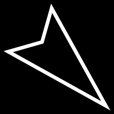 İşaretçiyi sağ aşağı inme vektör simgesi