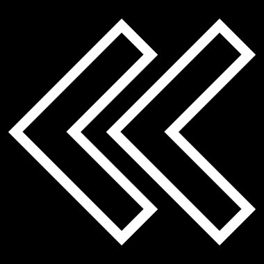 Shift Sol anahat vektör simgesi