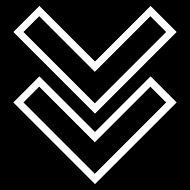 İnce çizgi vektör simgesi kaydır