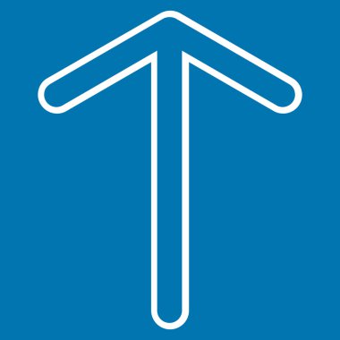 Kontur vektör simge yukarı ok